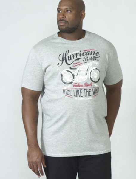 XXL4YOU - T-shirt manche courte Melange de gris clair de 3XL a 6XL - Image 3