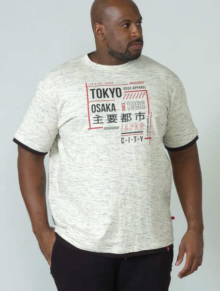 XXL4YOU - T-shirt manche courte Melange de gris clair de 2XL a 8XL - Image 3