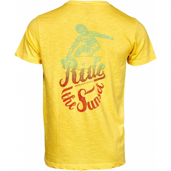 XXL4YOU - T-shirt manche courte Jaune clair 3XL a 8XL - Ride sunset - Image 2
