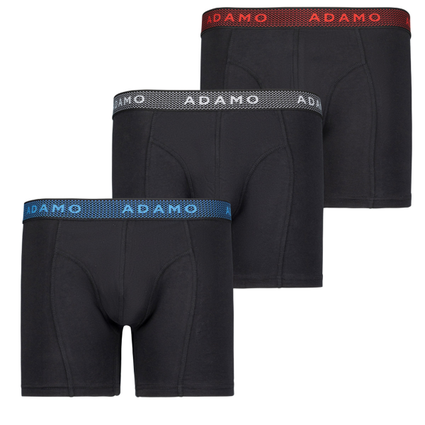 XXL4YOU - Pack de 3 boxers Noir elasique de couleur grande taille 10  (3XL)  au 20 (8XL)