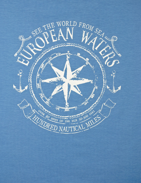 XXL4YOU - T-shirt bleu azur manche courte 2XL a 10XL - European Waters - Image 2
