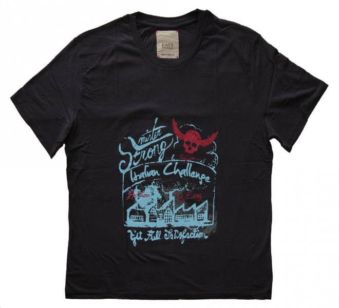 XXL4YOU - T-shirt manches courtes Rock bleu marine de 3XL a 8XL