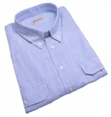 Chemise manches courtes bleu clair de 3XL à 8XL