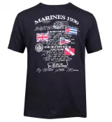 T-shirt manche courte bleu marine de 3XL à 10XL