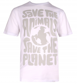 T-shirt manche courte blanc de 3XL à 8XL - Save Animals