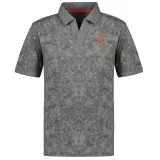 Polo imprimé manche courte Mélange de gris 3XL à 8XL