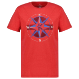 T-shirt manche courte Mélange de rouge 3XL à 8XL