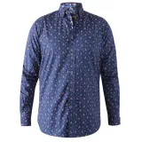 Chemise manche longue bleu marine de 3XL à 6XL