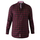 Chemise manche longue flanette  carreaux rouge noir de 3XL à 8XL