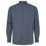 Chemise manche longue Mao lignée bleu de 3XL à 8XL