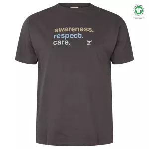 T-shirt manche courte noir 2XL Ã 6XL coton responsable